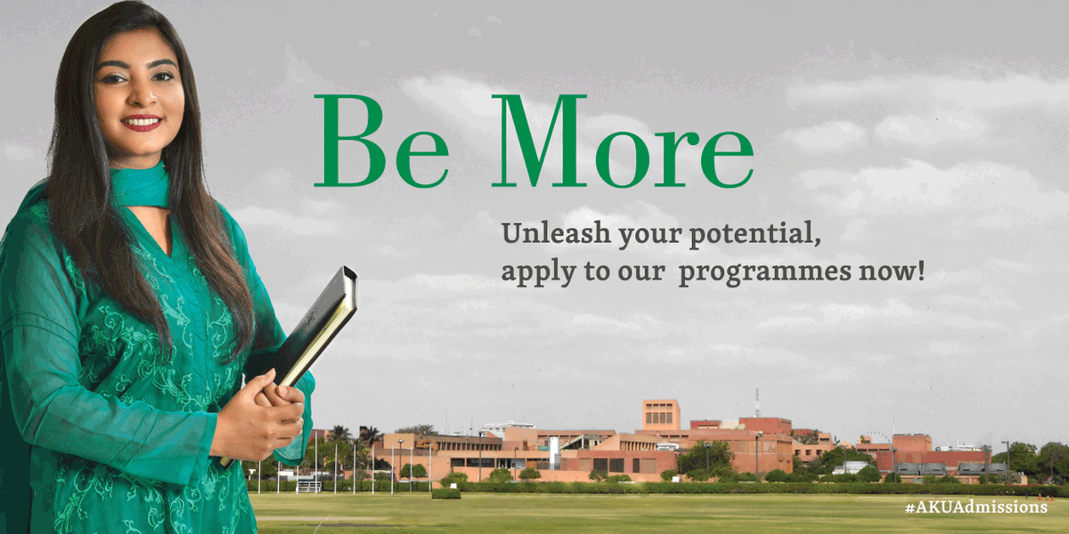 Admissions open to the medicine, nursing and education programmes in Pakistan 🇵🇰. Apply online at aku.edu/AdmissionsPK by July 28, 2021. Good luck! 👍  

Scholarships and financial assistance available. 

#AKUAdmissions #AKUMC #AKUIED #AKUSONAM
