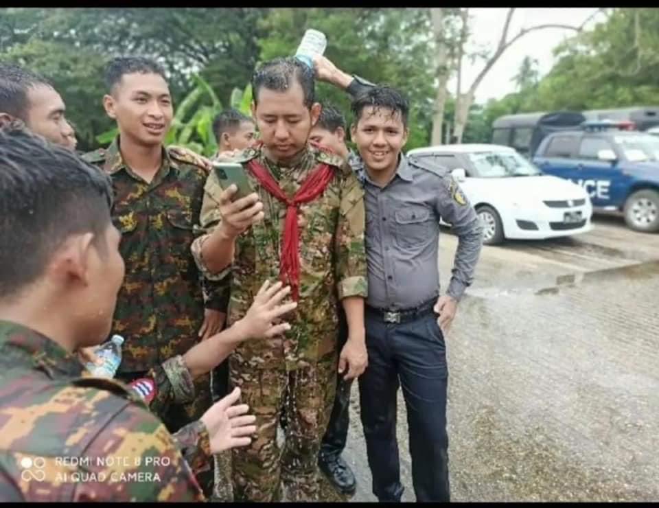 nslwin's tweet photo. Dear @Facebook, Yone Lay, a singer, is openly supporting the Min Aung Hlaing-led SAC Terrorist Group. 

We request you to remove/ban his account as he has shown his support and collaboration with the killers. 

Please see photos. 

Link: https://t.co/A6BvVaoStq

#Apr18Coup @guyro https://t.co/7AINhdiIGD