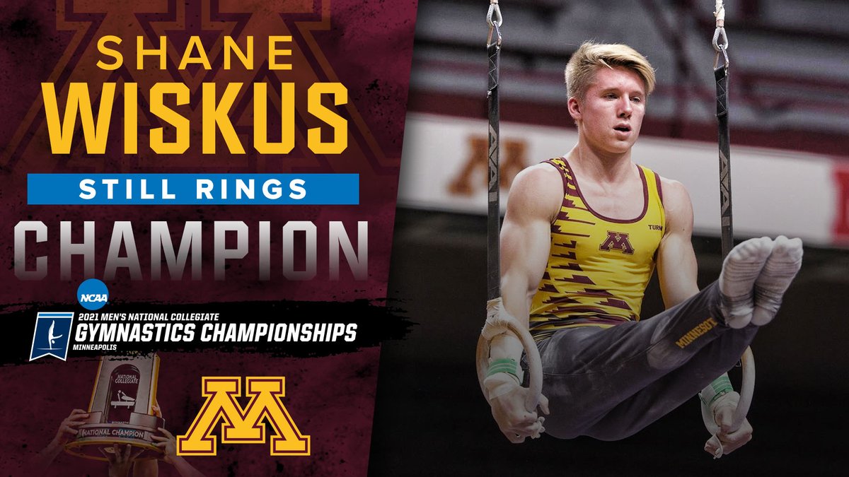 Your 2021 Still Rings NCAA Champion is Shane Wiskus! 

He posts a 14.400 to win the event!