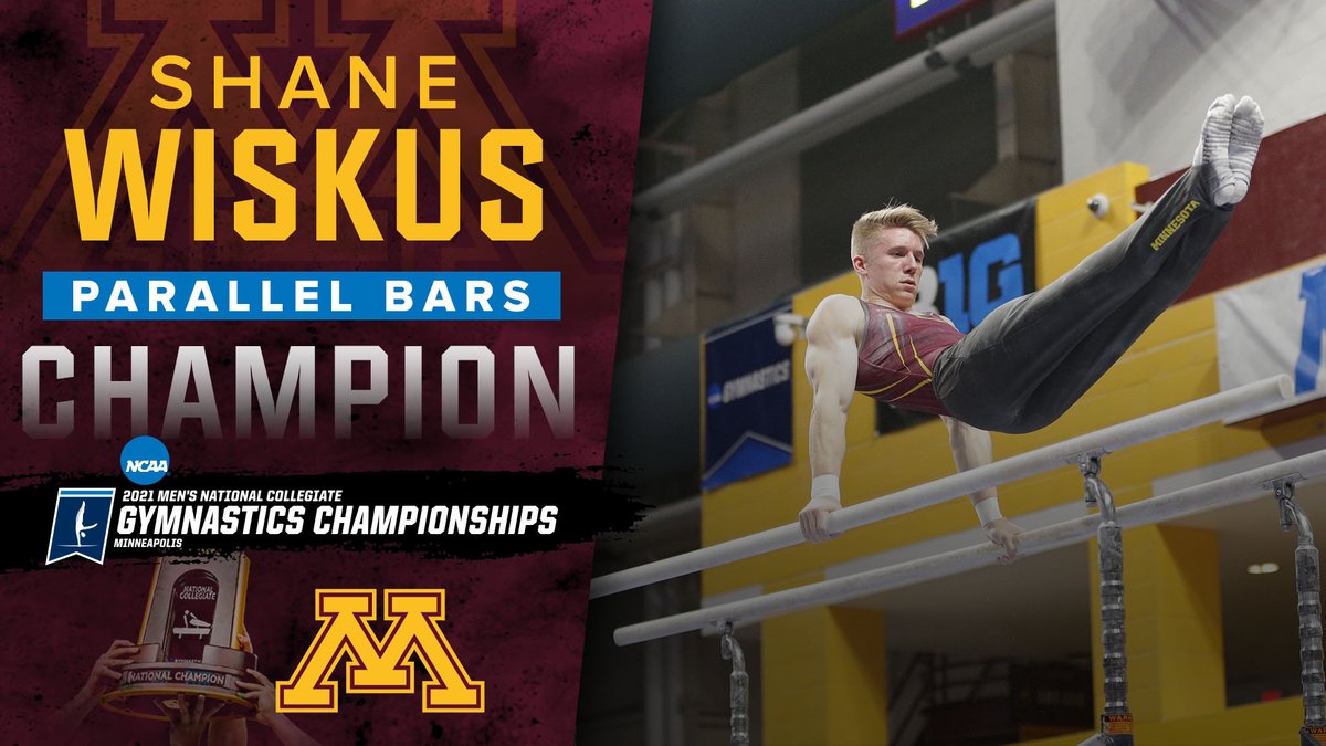 For the second time in his career, Shane Wiskus is the NCAA Parallel Bars Champion! 

His 14.433 lead the event!