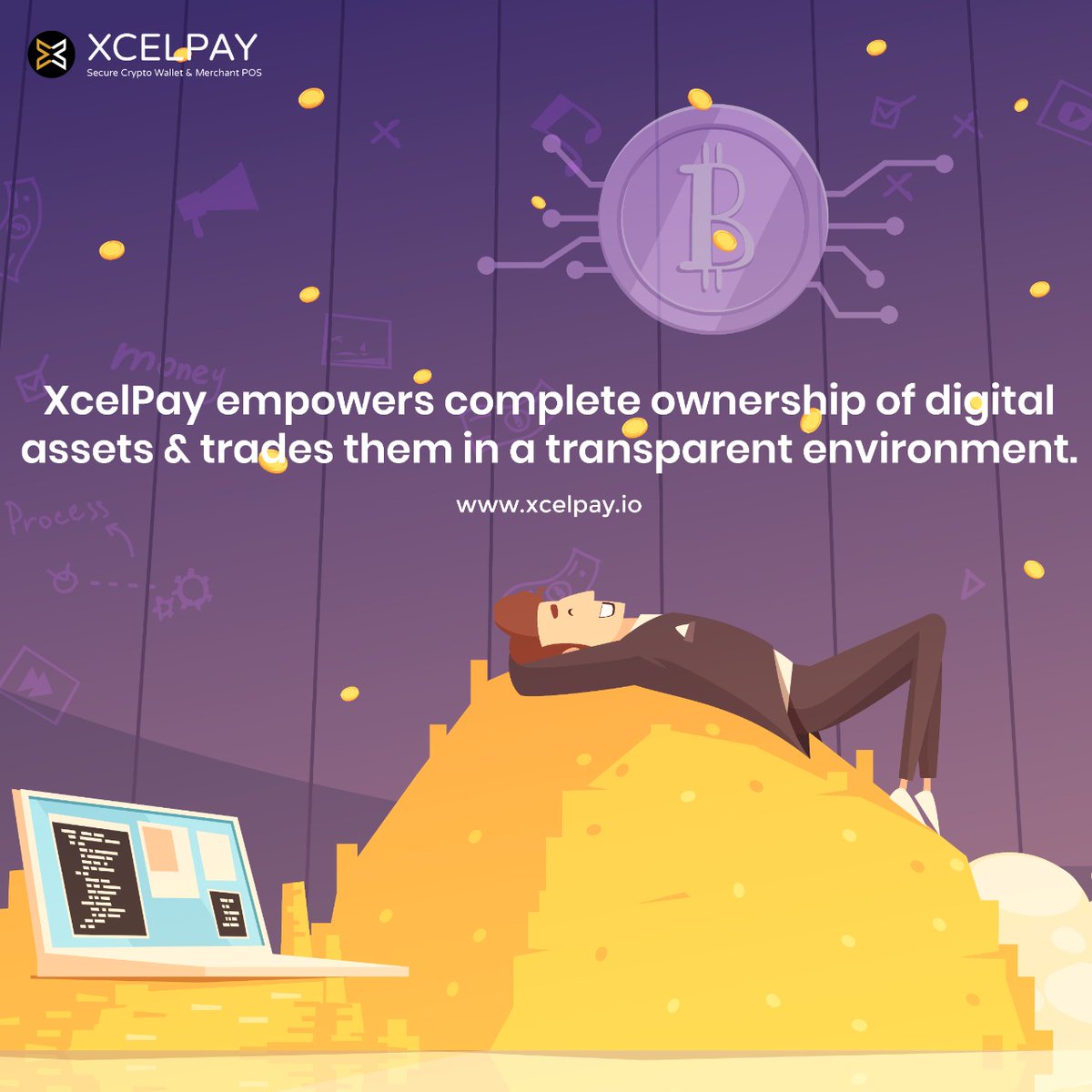 XcelPayWallet's tweet photo. Experience the features of most secure, safe, decentralized and reliable digital assest via XcelPay Wallet.
Download the app :-
https://t.co/bGCWJNjCuY
#MostSecureCryptoWallet #XcelDeFi #Token #DownloadNow #Secure #OnlinePaymentIntegration #PaymentGateway #Blockchain https://t.co/TjTiRXTuiN