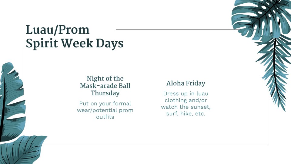 jchsbulldogs21's tweet photo. Our virtual Senior Luau/Prom starts on Monday! We hope you’re all excited for what we have planned (check out the 2nd pic 😎). Feel free to participate and invite your friends to join! You might win a cool prize  👀 https://t.co/6Tt7BK72Xx