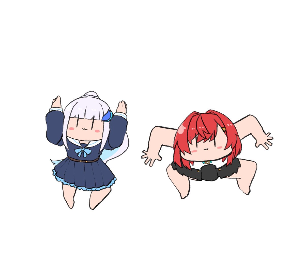 健屋花那 「#見た人もなにか無言で2人組をあげる 」|まぶし@にじそ07のイラスト