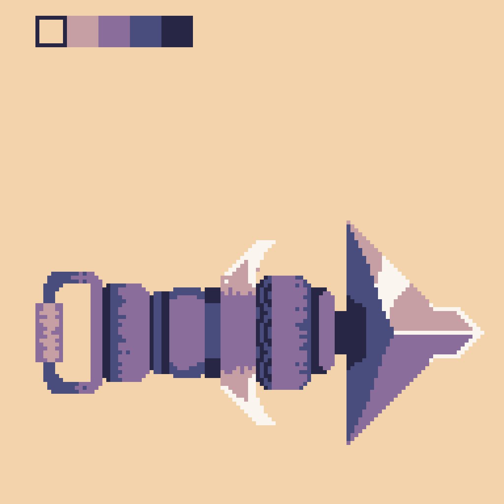 SalvaPixel's tweet image. My very own Zelda #Hookshot 
Palette is Oil 6 by @GrafxKid 
@Pixel_Dailies #pixel_dailies #pixelart #oil6