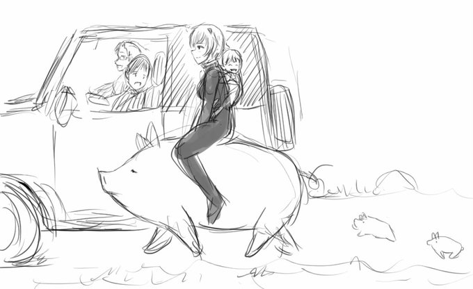 アヤナミレイ(仮称)の農業シーンは未来少年コナンのジムシーぽくて好きなんだ。 