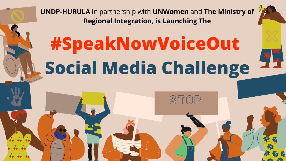 HurulaDev's tweet photo. UNDP-Hurula is inviting you to Stand with Us in Fighting Gender-Based Violence, 
Take a pat of The #SpeakNowVoiceOut Challenge and let your voice be heard 

#IAmAUYV2021 #AUYVCGoesVirtual #1mBy2021 https://t.co/N42L2yOZCi