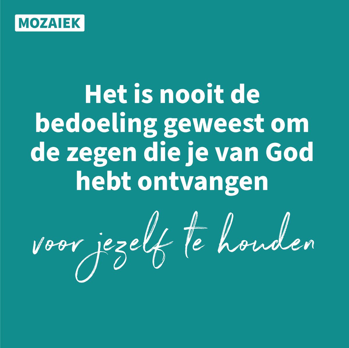 De zegen die je van God ontvangen hebt, mag je delen met anderen! We leven om te delen zodat een ander kan zeggen: 'is dat jouw God?' Wat een kracht ligt daarin! 🔥

Wat heeft jou geraakt in deze dienst? Stuur ons gerust een berichtje via sociale media of onze website. ❤️