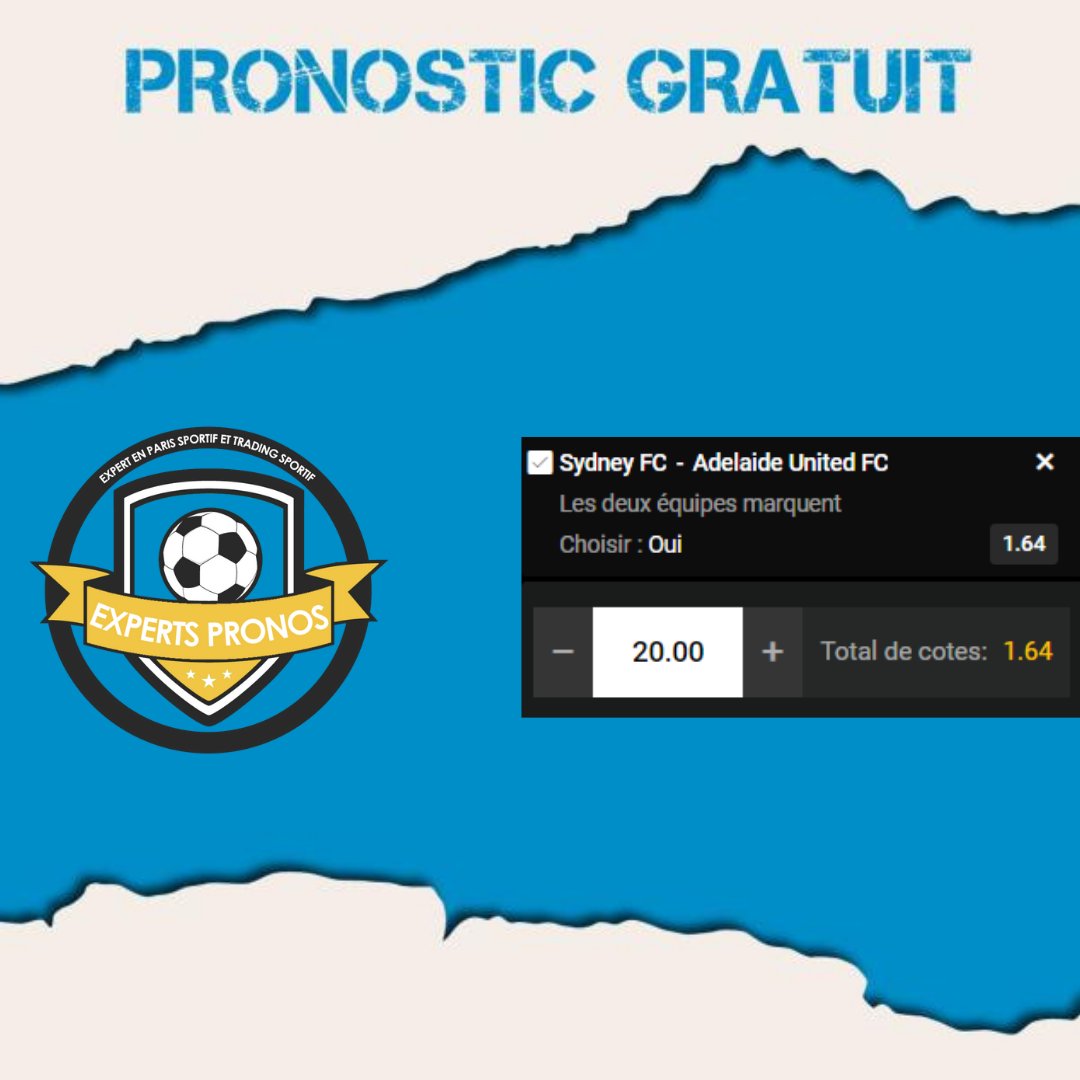 pronos_experts's tweet image. Et voila le prono public du jour! On pars en Australie en ce beau dimanche! Gérez vos mises on part sur un solide les 2 équipes marquent. Passez un bon week end la team! #TeamParieur