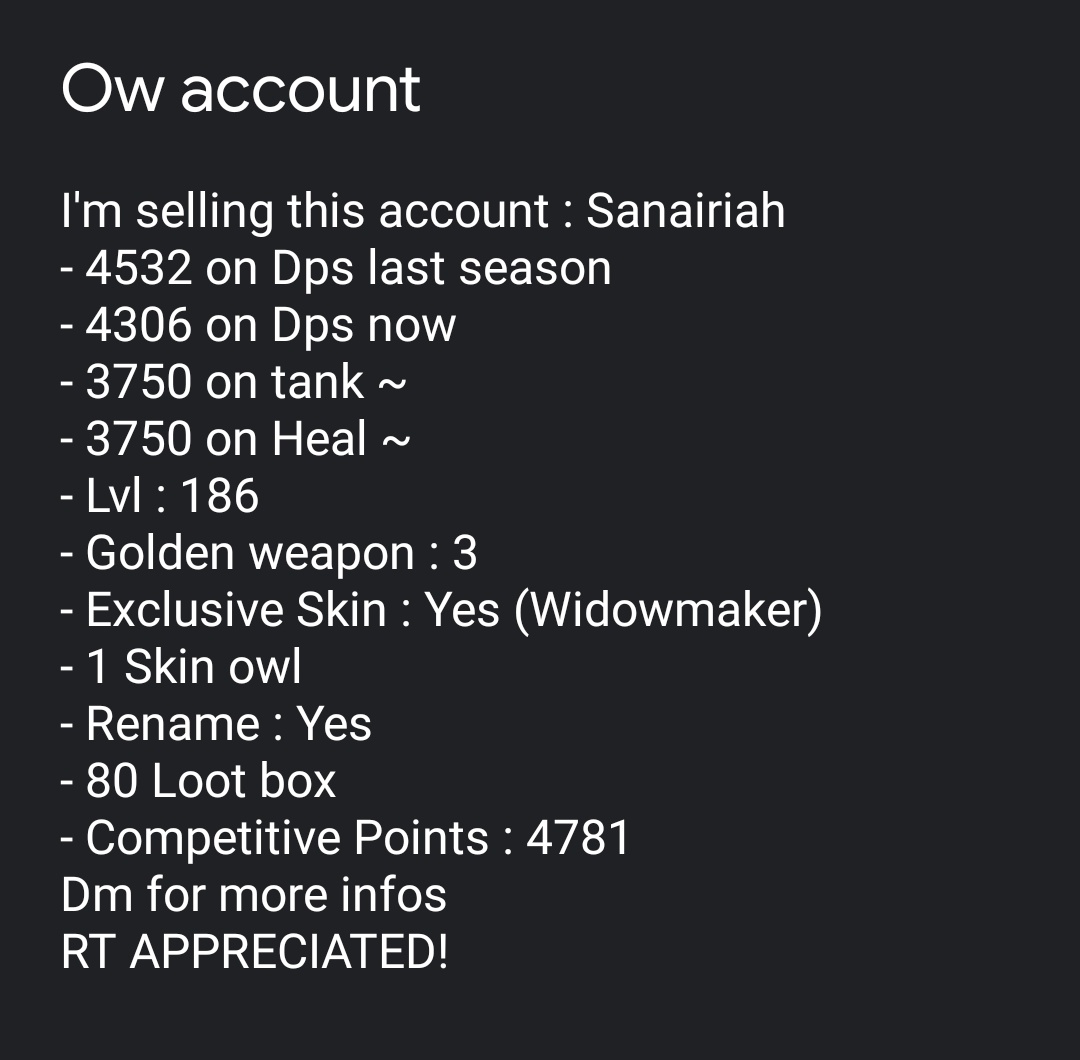 TheoESL's tweet photo. ⚠️ RT APPRECIATED PLS! ⚠️
Dm for more infos or price https://t.co/ckaM6C6D64