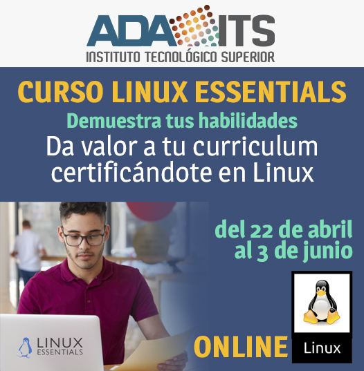 Da Valor a tu Curriculum con la Certificacion Linux Essentials (Linux Professional Institute LPI) para alumnos ADA ITS Informática.
Plataforma Cisco NetAcademy + Red Hat System Administration I (RH124)
👉adaits.es/certificacione…

 #Linux #Developers #Desarrolladores #ADAITS