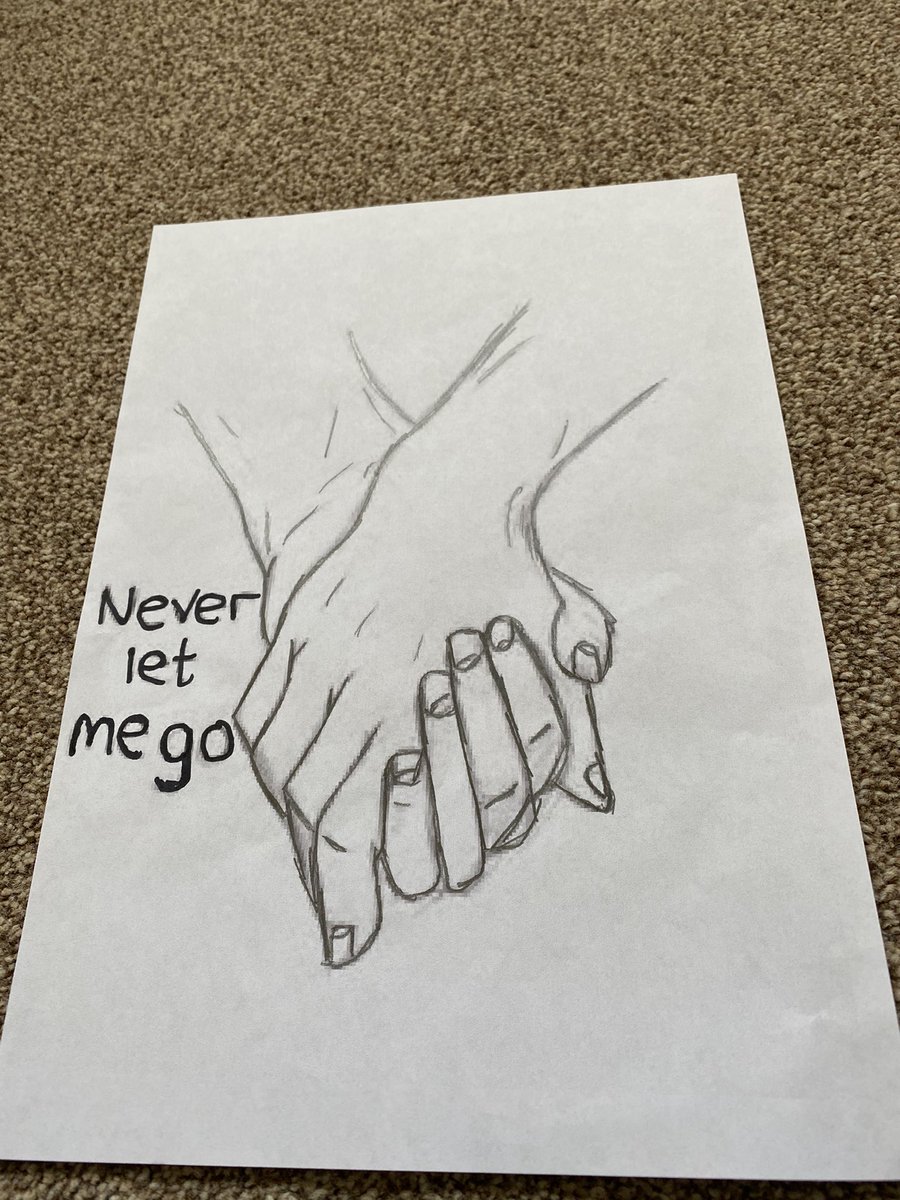 Henry has been getting creative in the Easter holidays @handisides_emma &amp; demonstrating the skills he’s been learning in art! Very impressed, talent I didn’t know he had 🧡