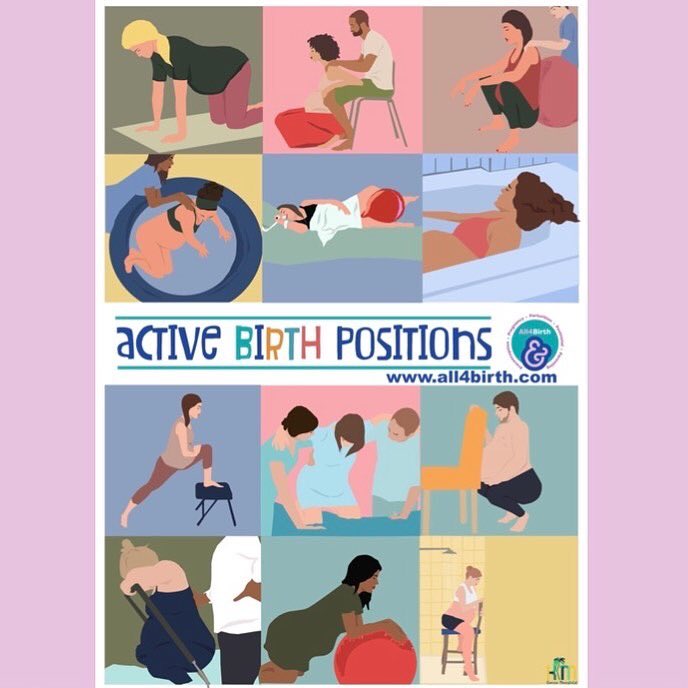 all4birth's tweet photo. INCLUSIVITY • Our newly improved FREE active birth poster which you receive in your subscription welcome email or you can email cheryl.samuels@all4birth.com and I will send you a copy ❤️ https://t.co/o0qOwxGSgE