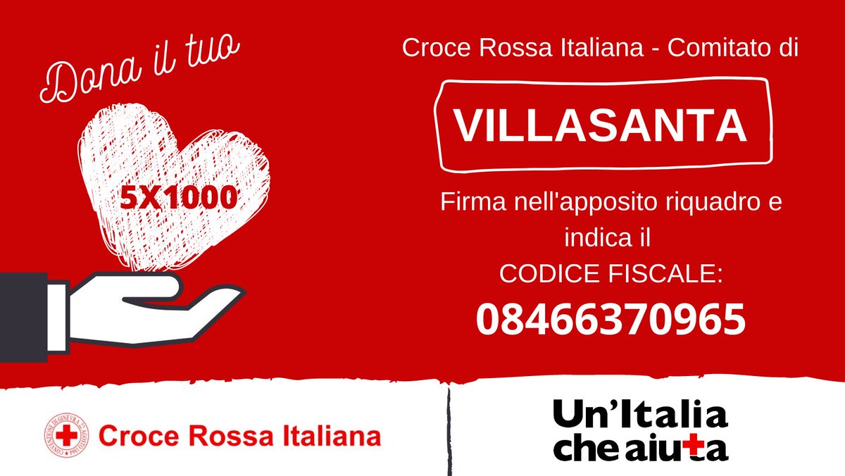 #ovunqueperchiunque | Chi ci conosce bene sa quanto siamo tenaci nel mantenere le promesse fatte alla popolazione.
Ancora oggi siamo in prima linea per mantenerle, ma abbiamo bisogno anche del tuo aiuto.
#nonprofit #5x1000 #crivillasanta #sostienici