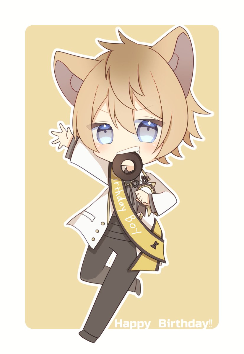 ツイステ 君の笑顔で世界が明るくなるラギブチ誕生祭 ラギー ブッチ誕生祭21 間に えなのイラスト