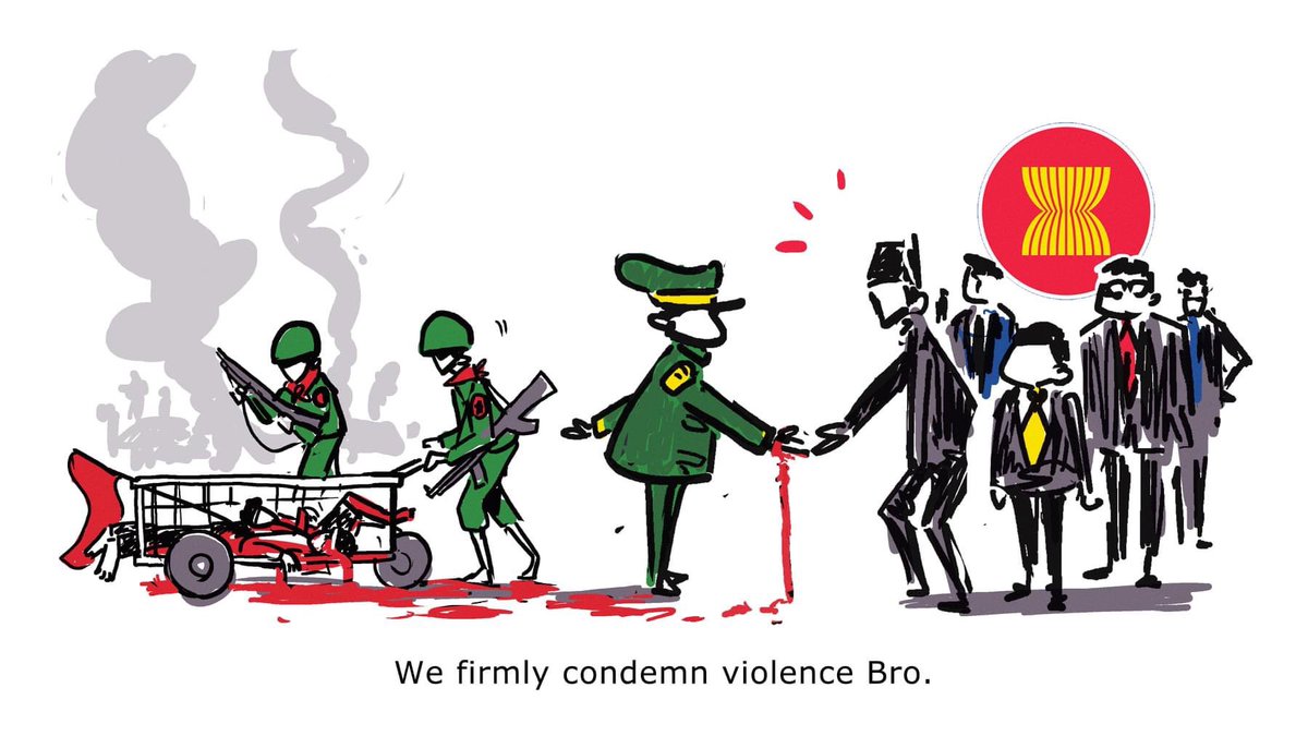 stevenhuax's tweet photo. ASEAN should not make matters worse and shouldn’t discuss with juntas. 
If ASEAN are truly willing to support the people of Myanmar, start engaging with the people and talk to @CrphMyanmar and @NUGMyanmar. 

@ASEAN @Menlu_RI @VivianBala 
#ASEANrejectSAC https://t.co/epg7gqn2xR