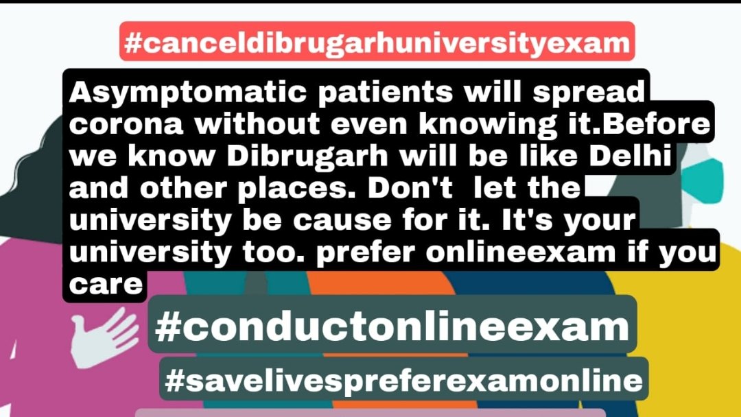 rohanpr70819675's tweet photo. All Other Universities are conducting examination Online then Why Can't Dibrugarh University ?
Please don't risk our lifes 🙏
#cancelofflineexams #conductonlineexamination
#dibrugarhuniversity #Studentlifematters 
@DibrugarhUniv 
@himantabiswa 
@dc_dibrugarh 
@GauravGogoiAsm https://t.co/Mj2M42x9Ls