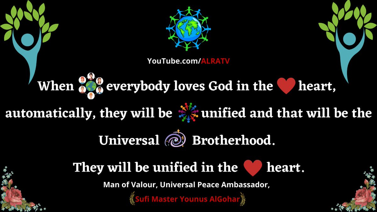 SahajadaShaikh1's tweet photo. Let's be united in the heart, let's unite for the love of God and let's unite for universal brotherhood. #PeaceBuilding #YounusAlgohar #PeaceBuilder #GlobalPeace #Spirituality #Goharshahi #Unityconsiouness #UnitedForLove # https://t.co/q5j0BNusdw