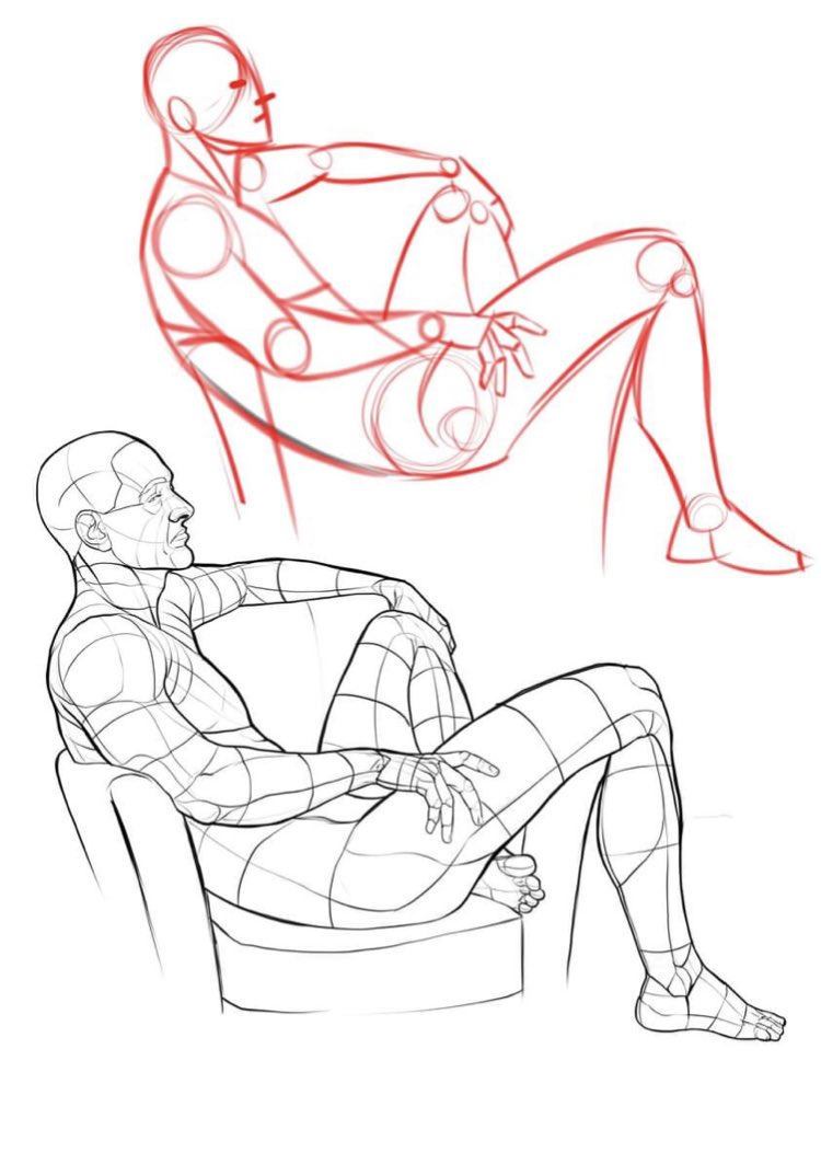 Pose study -- sitting by Spectrum-VII on DeviantArt | Figure drawing  reference, Drawing reference poses, Human figure sketches