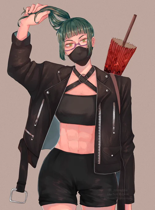 daily maki ‼️‼️
.
#MakiZenin #JujutsuKaisen #イラスト #呪術廻戦 #禪院真希 