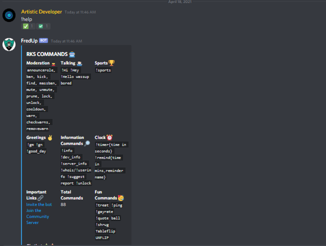 AryamanSrii's tweet image. Played with @discord py and created a multi purpose discord bot using @Replit . It&apos;s 2x boost features and always online feature was a great solution to all discord.py developers that is hosting and repl.it gives the best one #Discord #Python #botdev