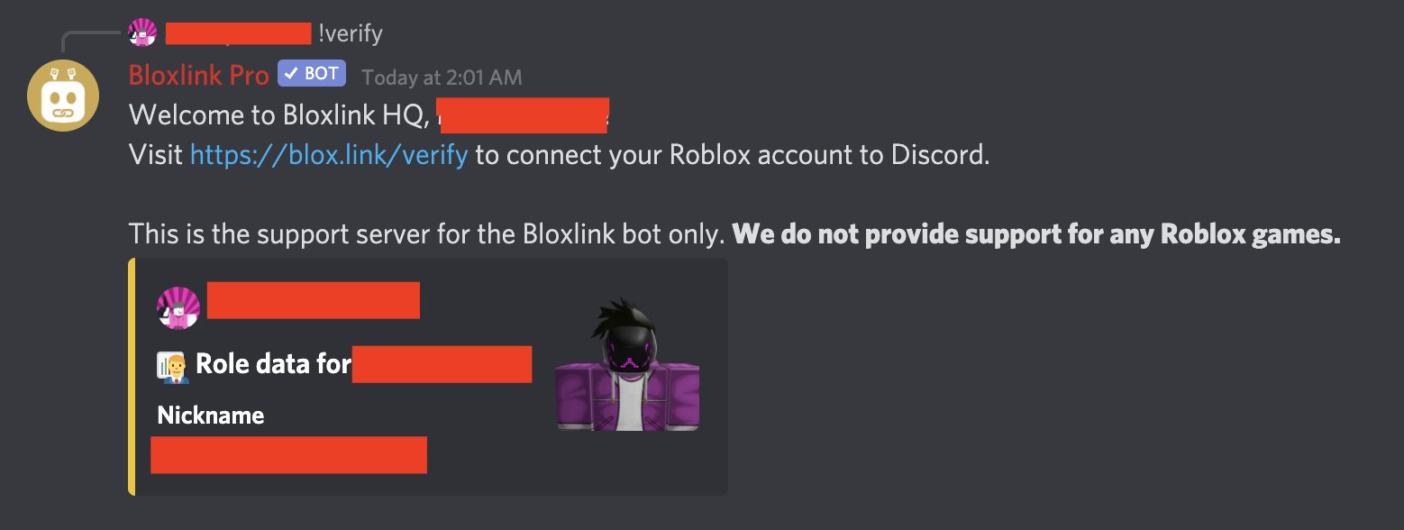 Bloxlink on X: We've updated the command responses of all messages. They  now properly reply to you. -Dev  / X
