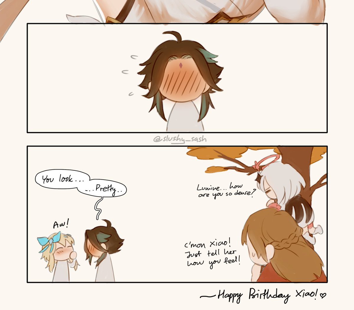 xiao's birthday mail got me sobbing (full picture below! ⬇️)
#GenshinImpact #魈生誕祭2021 #原神 