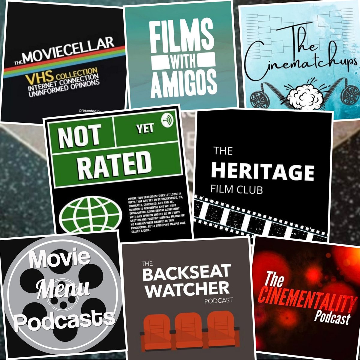 UncreditedXPod's tweet photo. It's #shoutoutsunday! Here are some podcasts we recently listened to and enjoyed

@themoviecellar
@FilmsAmigos
@TheCinematchups
#NotYetRated 
@heritagefilmpod
@mmpodcasts
@backseatwatch
@cinementality

#podnation #podernfamily #podcasthq #PodcastRecommendations https://t.co/UZxKLKxvR2