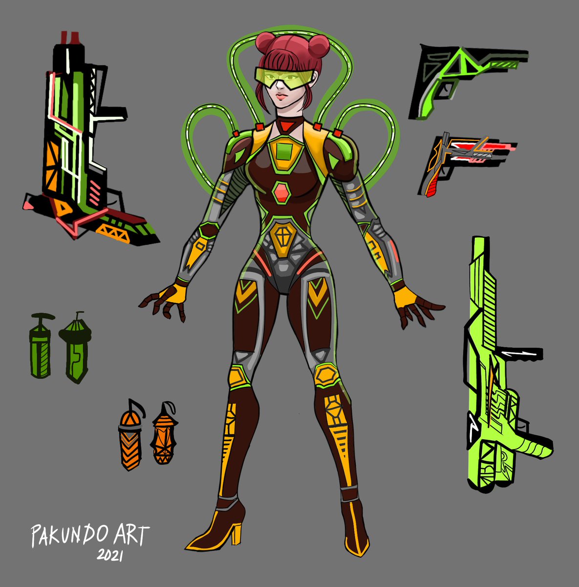 pakundoart's tweet image. This is giving me mountain dew vibes. Had fun making the tiny details especially the gunzz

#artistsontwitter
#artph
#DigitalArtist