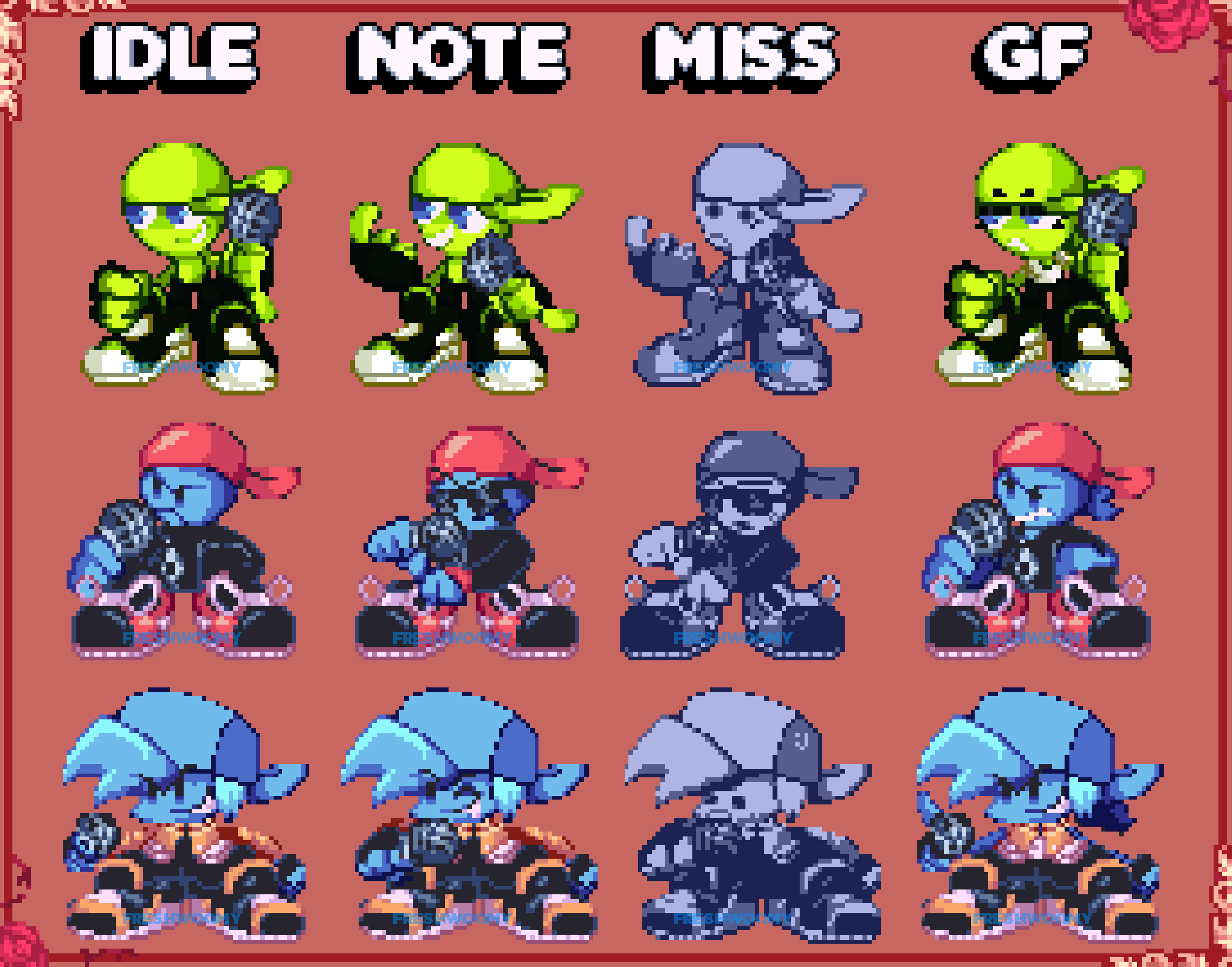 ShimmyShoShammy (hapy haloweenie) on X: // fnf currently remaking my wubbox  gf sprites in animate/flash because i have animate now and i might as  well remaster these sprites and properly animate them