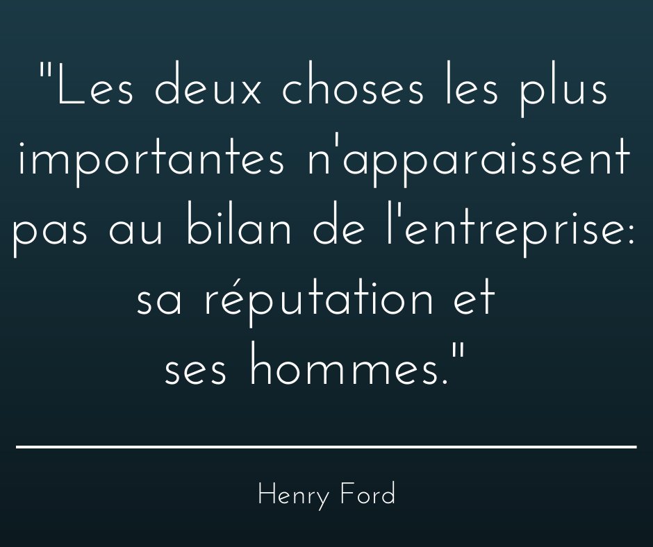 Quote of the week... Avec Internet et les médias sociaux, la réputation d'une entreprise est devenu un élément clé. Voici comment en garder le contrôle : bit.ly/3smG6jN
