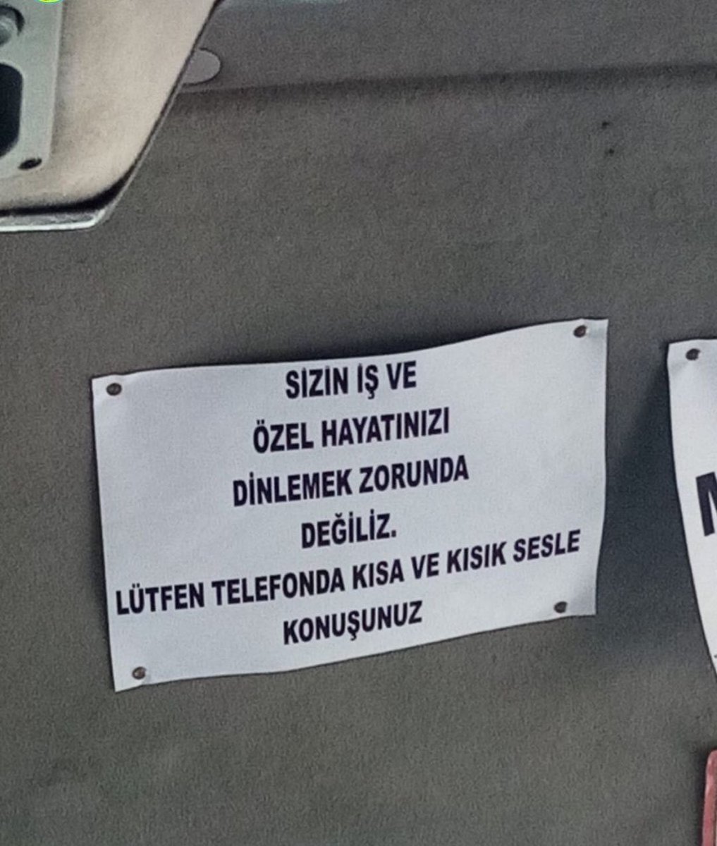 Yarından itibaren tüm vagonlarımıza asıyoruz.