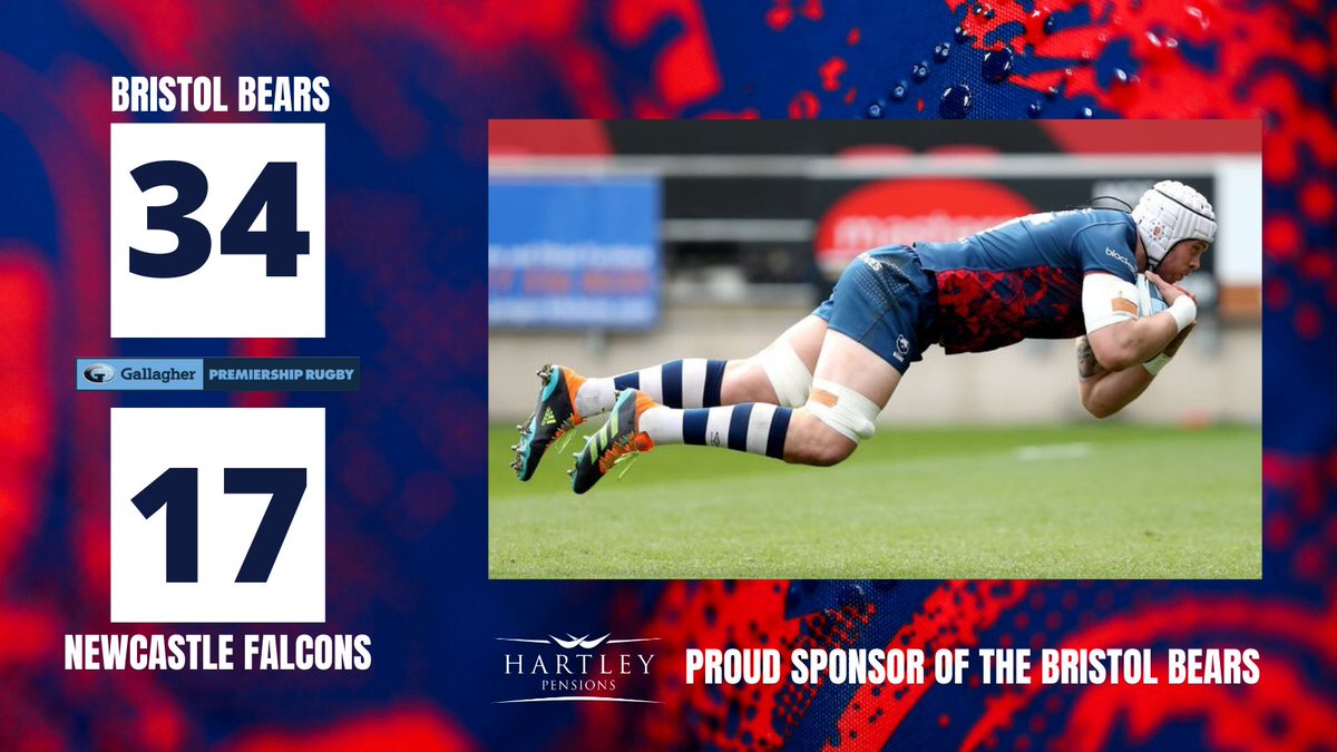 HartleyPensions's tweet photo. It sure is a nice view from up here 😎. Congrats to our @BristolBears for nabbing another win and further cementing their position at the top of the table. #NEWvBRI #BristolBears #GallagherPremiership #HartleyPensions https://t.co/MK8ic4yG2T