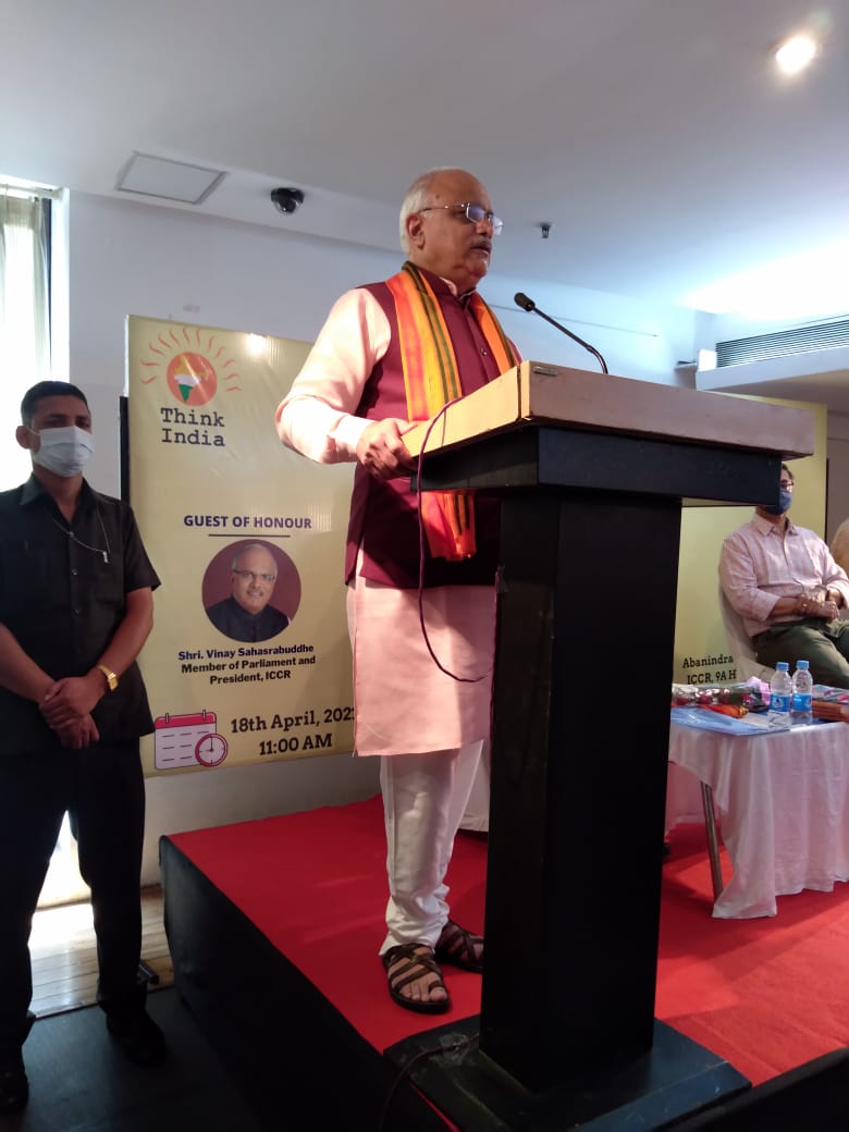 thinkindiawb's tweet photo. Shri @vinay1011 Ji speaking on 'Next Gen. Bengal'. https://t.co/uW1v7zT3Yw