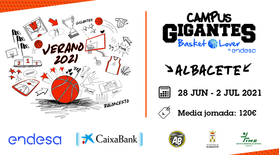 AlbaceteBasket's tweet photo. 🚨 Este verano... ¡vuelve el @CampusGigantes
 a Albacete! 

➡️ Nacidos entre 2015 y 2003
📆 Del 28 DE junio al 2 de julio 

 🏀APROVECHA LOS DESCUENTOS

📝Mas info: 
https://t.co/BVzAMtnndt https://t.co/bRD3Mx1qzJ