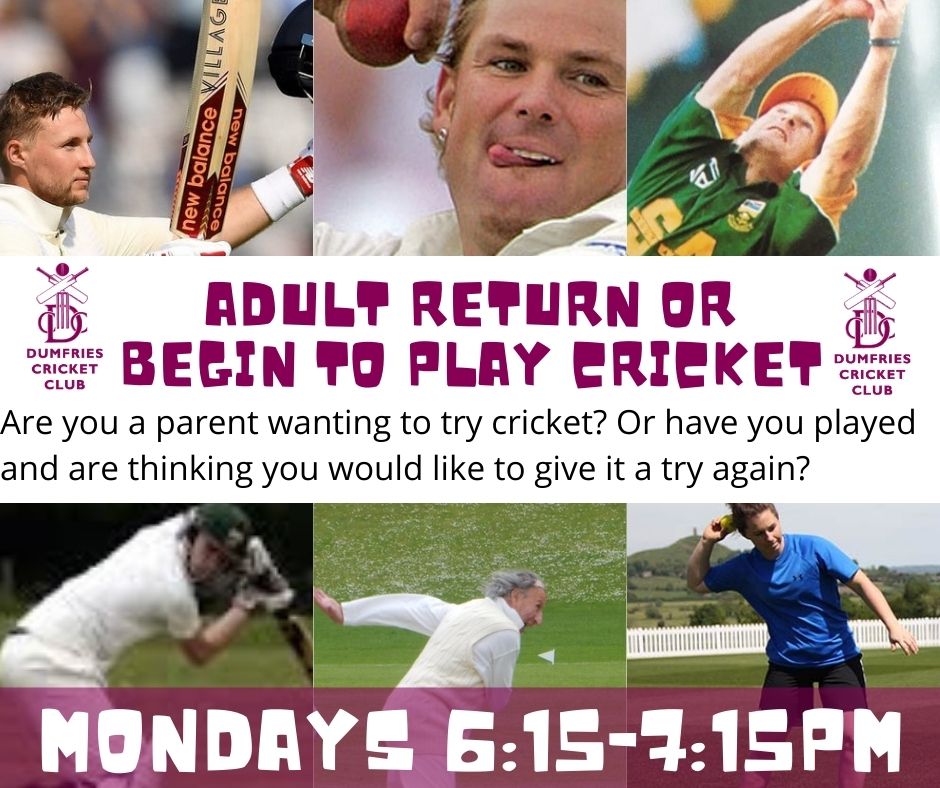 DumfriesCricket's tweet photo. ⏰ Tomorrow, Monday. Get in touch with us!📲 #DumfriesCricket
👨👧 A junior parent wanting to try some cricket? #OneClub
🦸♂️ Played a little before and would like to give it a try again? #BackToCricket
➡️ https://t.co/1u7TTbHCcH 🙂 https://t.co/4yidVXxSXz