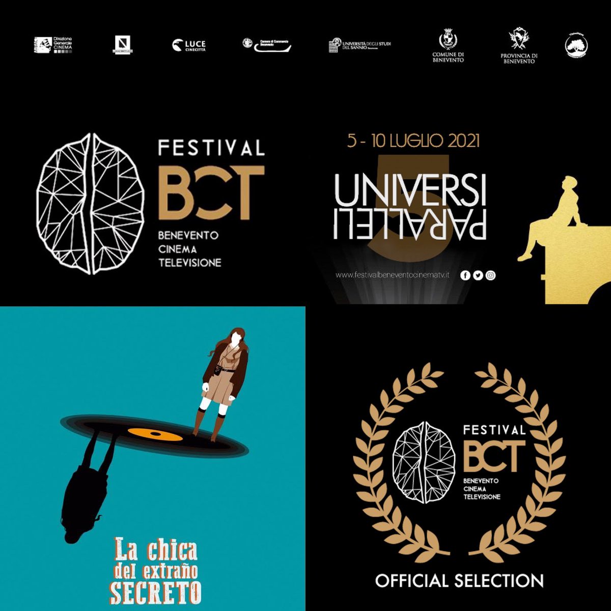 “The Girl of the Strange Secret” as been selected in #BCT - Benevento Cinema e Tv (Benevento, Italy).
Congratulations team 🎊

FESTIVAL LINK : festivalbeneventocinematv.it/2021/04/01/le-…
#ChicaExtrañoSecreto #GirlStrangeSecret #OfficialSelection
