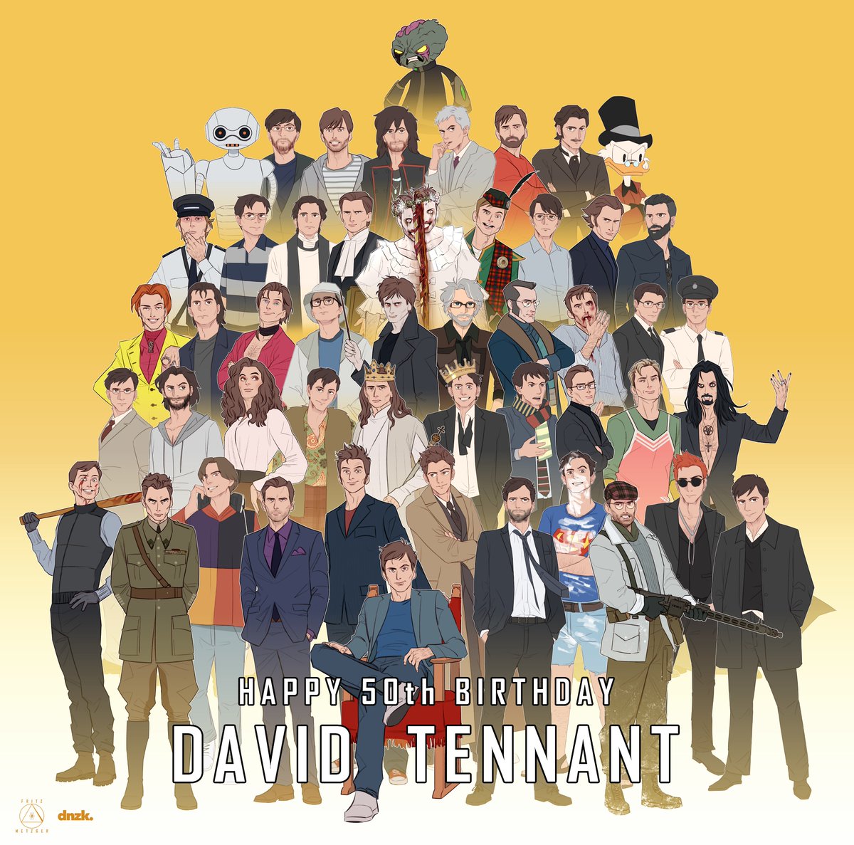 Happy Birthday to the one and only David Tennant!
My mate @SrFritzofTARDIS and I are working nonstop for this massive collab! (Thanks for the help, mwah!)

#HappyBirthdayDavidTennant #DavidTennant #FANART