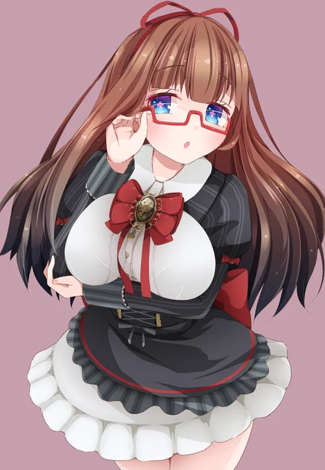 新衣装とメガネの相性が最高(最高)#ちぇり絵 