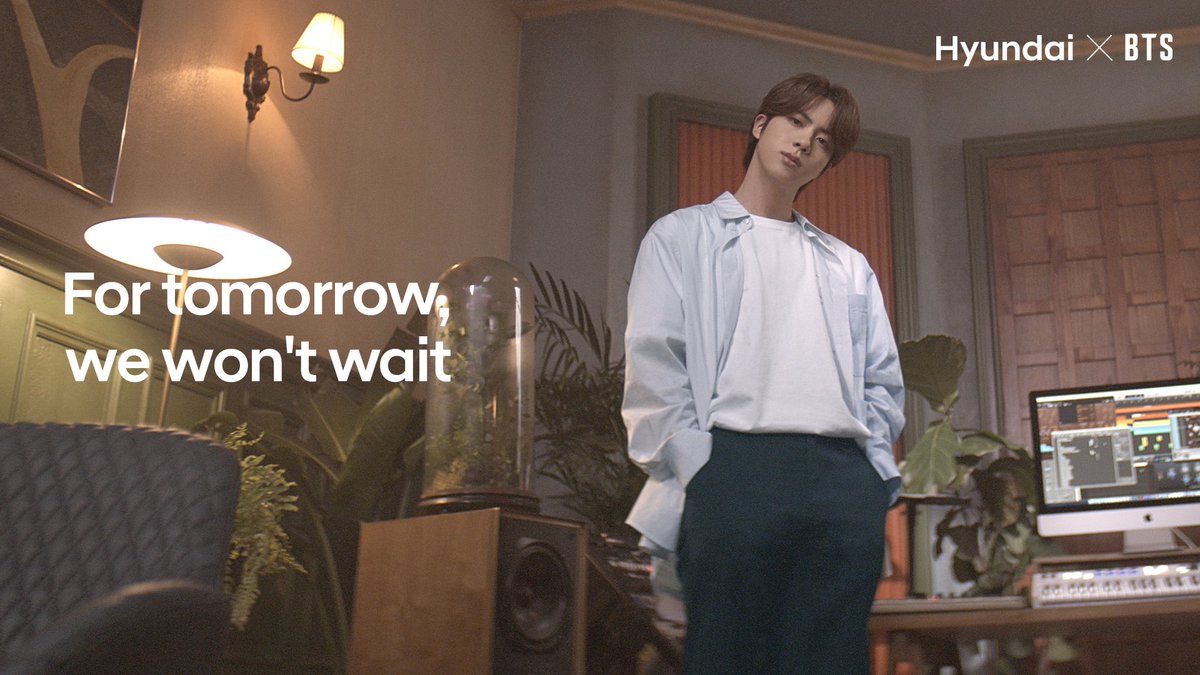 D-3 We won’t wait any more.
Our new #HyundaixBTS film is coming out for Earth Day.
Stay tuned.

#Hyundai #BTS #Fortomorrow #WEWONTWAIT #CleanMobility @BTS_twt