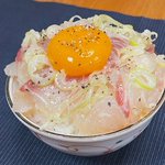 お刺身が好きな人は是非!鯛のお刺身を使った、ネギ塩漬け丼の作り方!