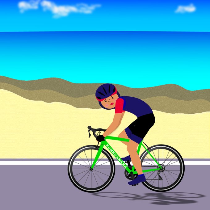 ロードバイクのtwitterイラスト検索結果