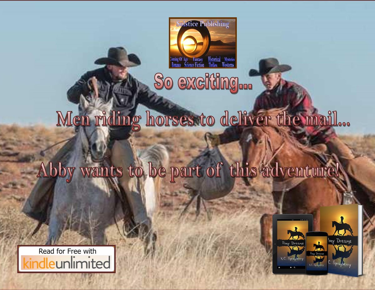 #MondayReads Being a lady stinks. @Solsticepublish #TeenReads #historical #PonyExpress eBook: mybook.to/PonyDreams print book: amzn.to/2Qyasy5 #KindleUnlimited #AuthorsofTwitter
