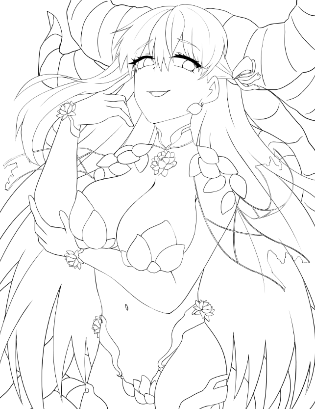 kama wip #2 
please dont crop on the boobs this time 