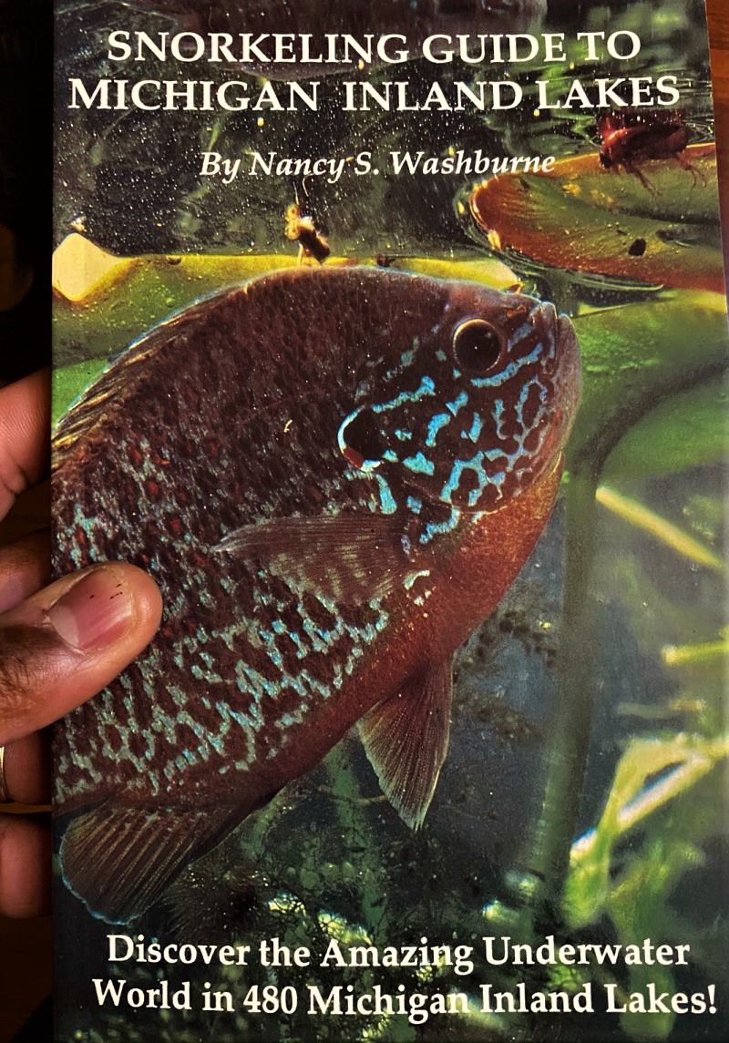 I just received this awesome book by Legendary diver, researcher and explorer, Nancy Washburne. Thank you so much for the book Nancy I really appreciate it. I had no clue about the awesomeness of our fresh water lakes and rivers here in the US and especially in Michigan. Tim Mack
