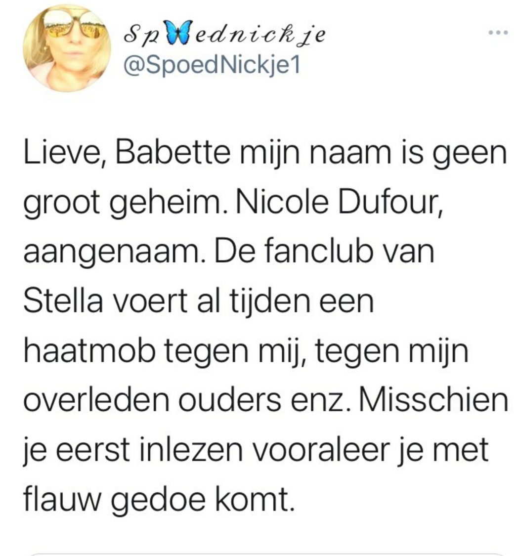 Stella Bergsma on Twitter "Ik geloof hier eigenlijk niets van ,maar mocht het zo zijn dan roep