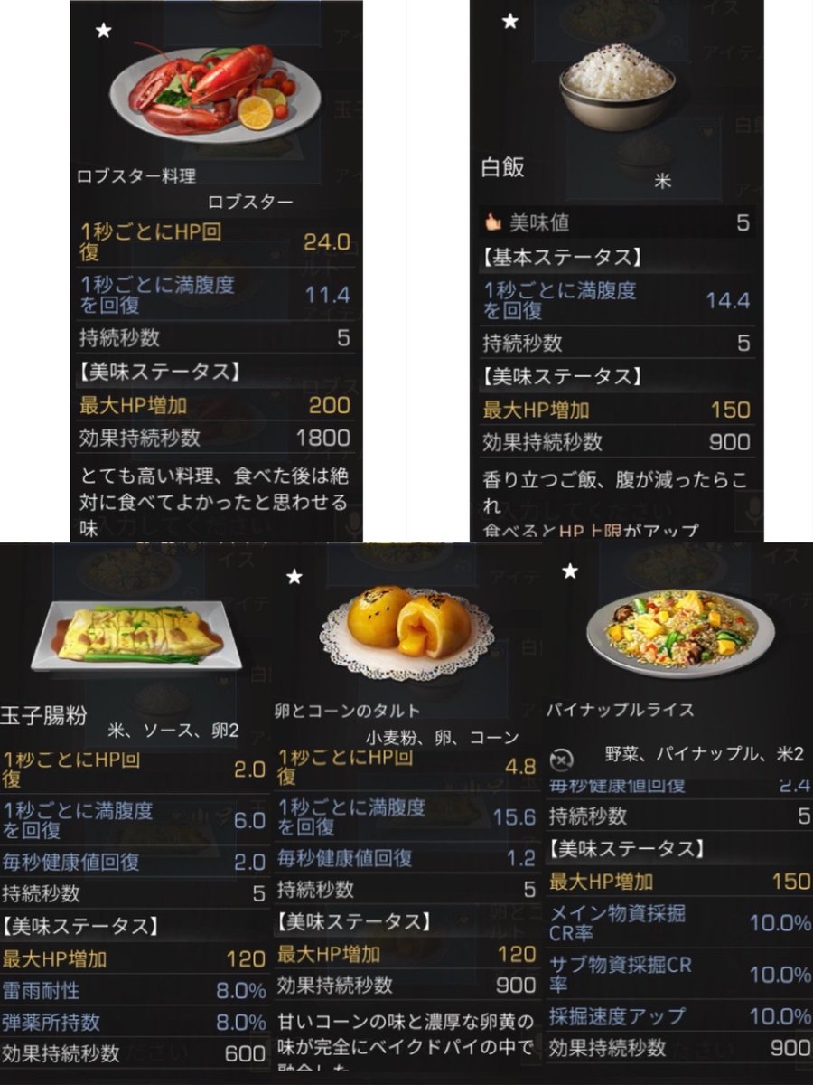 れんれん 料理図鑑 絞込み Hp上限 絞込み検索で作れる料理一覧です Hpを増やしたい時に使ってみてください マークはマスター済みの数値です それ以外の美味4以下はマスターしたら数値が1段階上がると思ってください ライフアフター ライフ