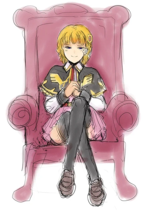 プルナインちゃんのラフです。 
