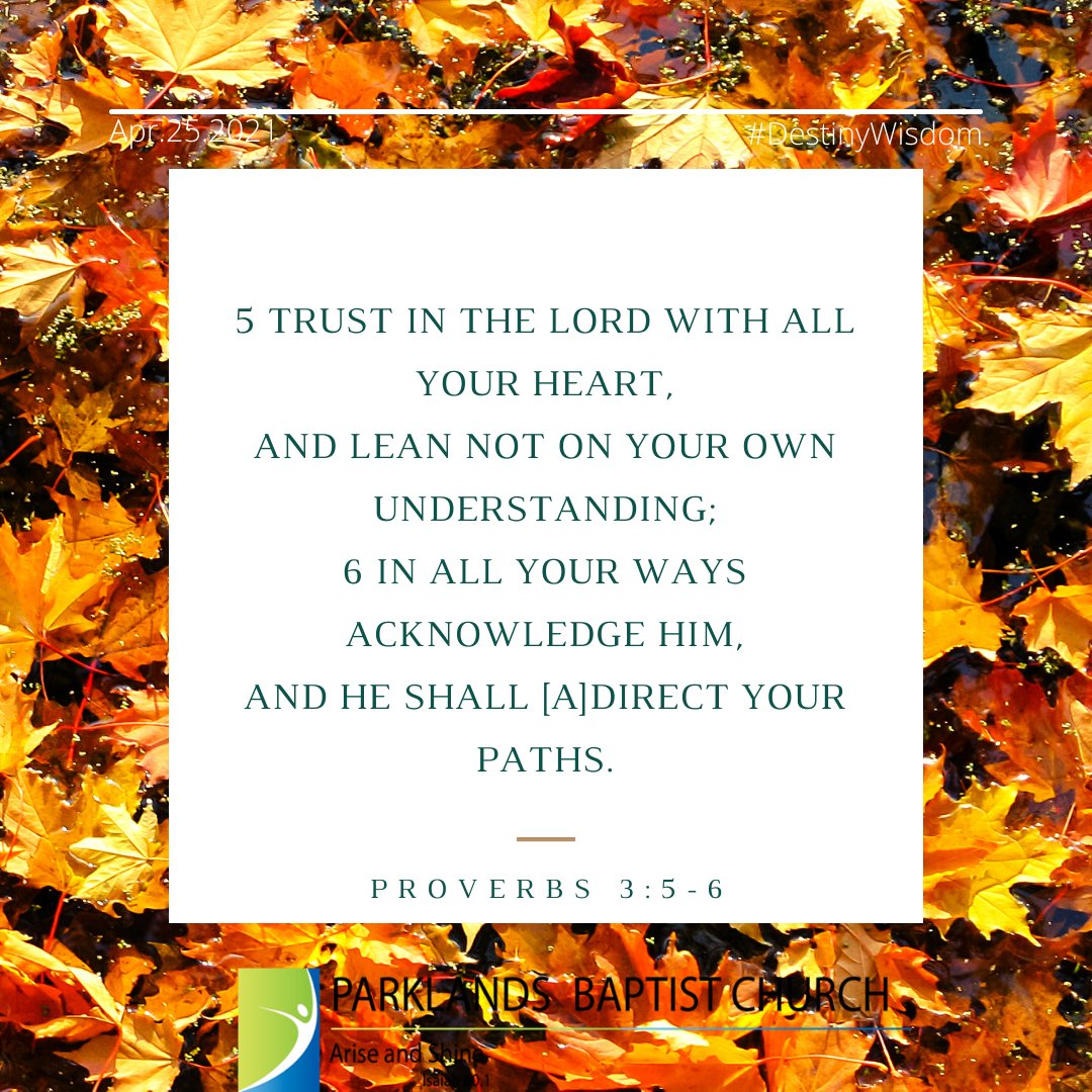ParkieBaptist's tweet photo. Verse of the day
#DestinyWisdom https://t.co/OAW0X0qEoN