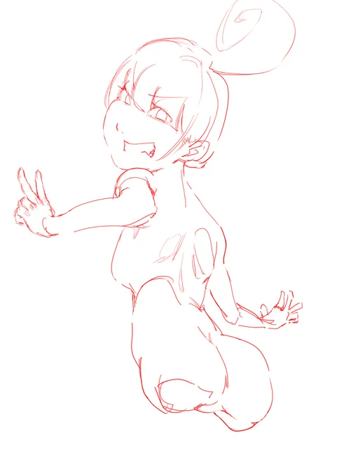 52日目 #オリジナル #イラスト #ラフ #男の子  