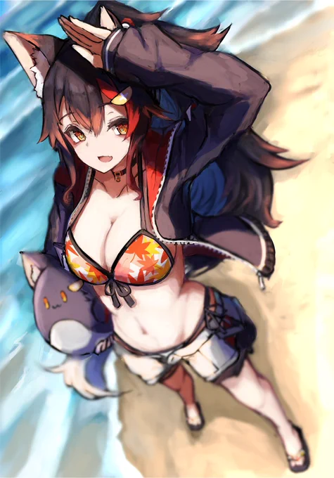 #みなさん去年の今頃はどんな絵描いてましたか
水着みおーんを描いてました
懐かしい絵柄だァ… 